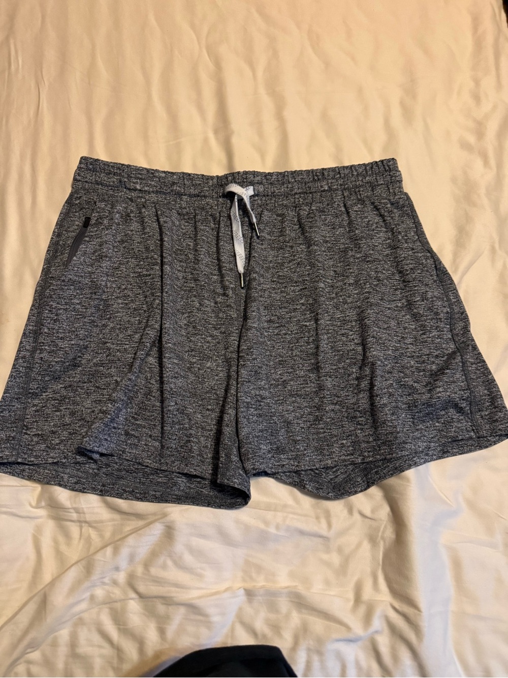 Pacific Trail Heather Gray Athletic Drawstring Shorts